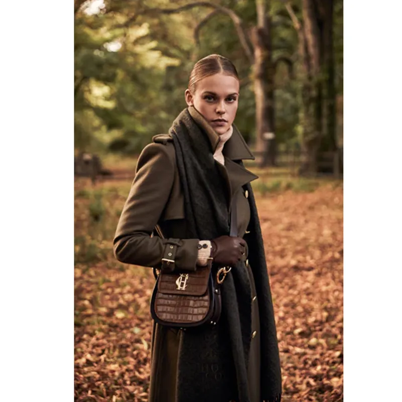 Holland Cooper Chelsea Saddle Bag - Tan Croc-5